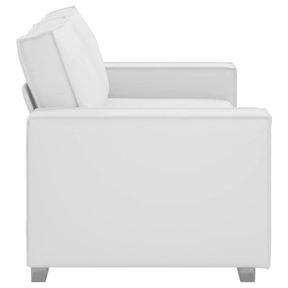 Divano a due posti Bianco 180 cm Pelle Sintetica | homemem39
