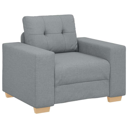 Poltrona Grigio Chiaro 100x78x80 cm in Tessuto | homemem39