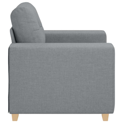 Poltrona Grigio Chiaro 100x78x80 cm in Tessuto | homemem39