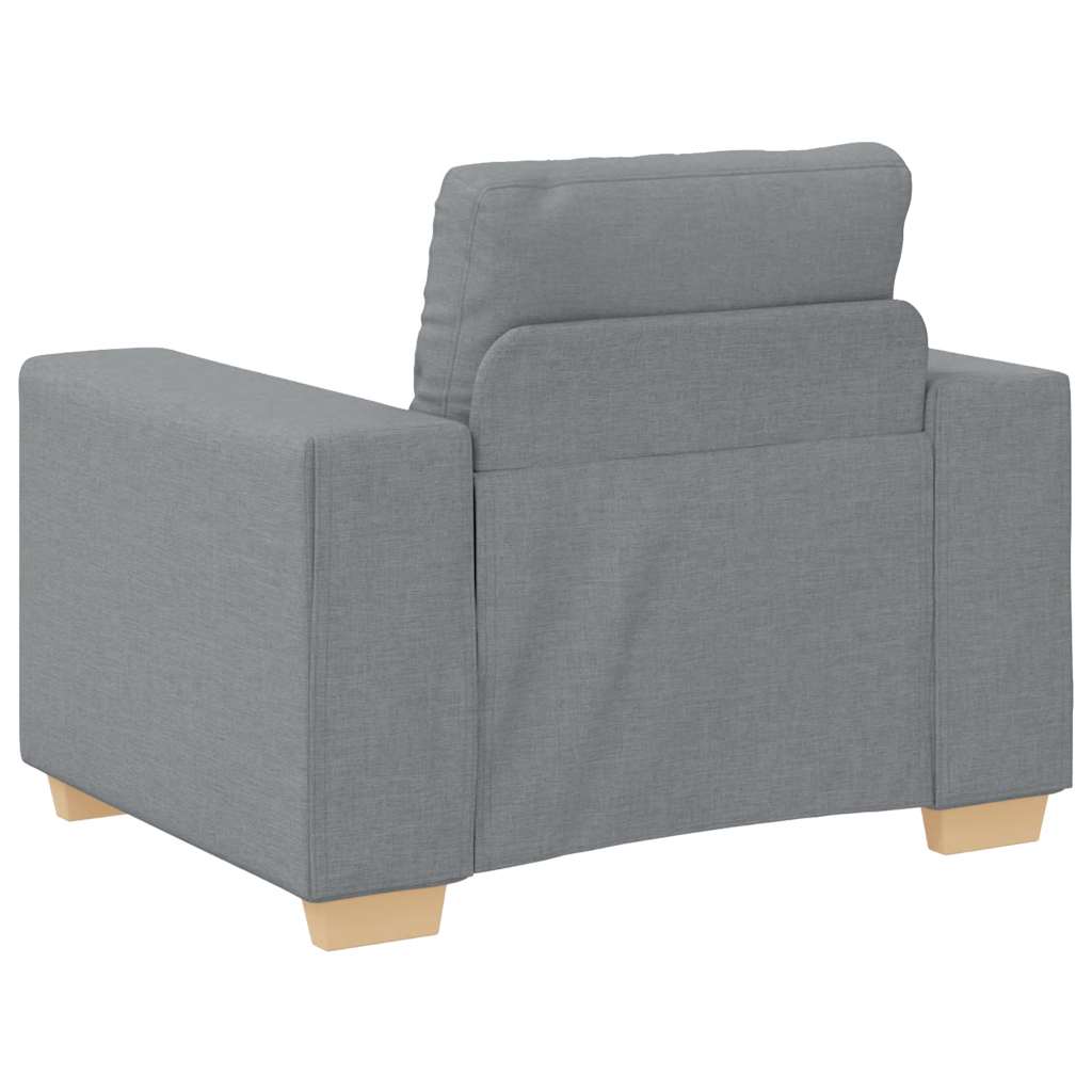 Poltrona Grigio Chiaro 100x78x80 cm in Tessuto | homemem39