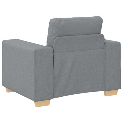 Poltrona Grigio Chiaro 100x78x80 cm in Tessuto | homemem39