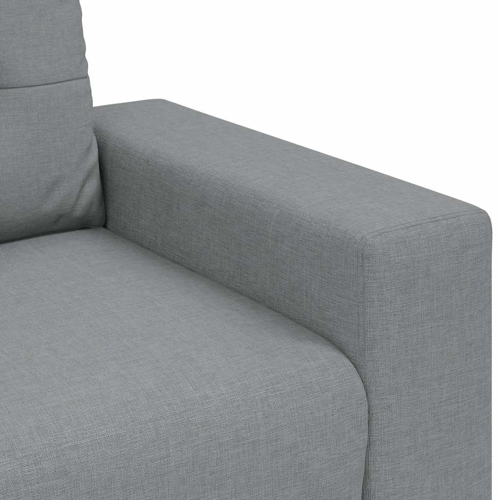 Poltrona Grigio Chiaro 60 cm in Tessuto - homemem39