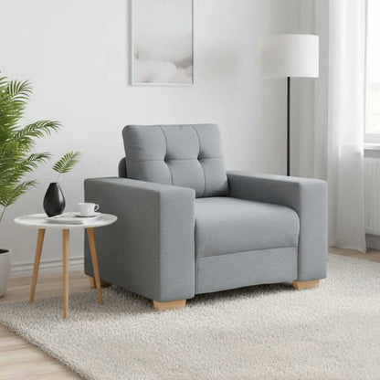 Poltrona Grigio Chiaro 100x78x80 cm in Tessuto | homemem39