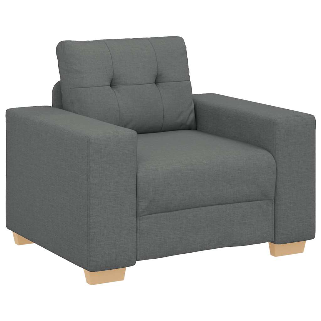 Poltrona Grigio Scuro 100x78x80 cm in Tessuto | homemem39