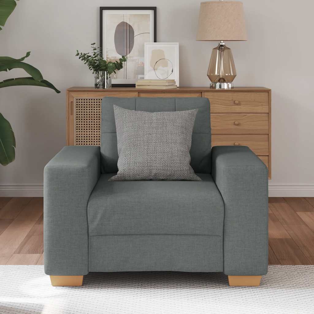 Poltrona Grigio Scuro 100x78x80 cm in Tessuto | homemem39