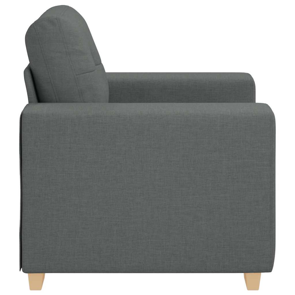 Poltrona Grigio Scuro 60 cm in Tessuto - homemem39
