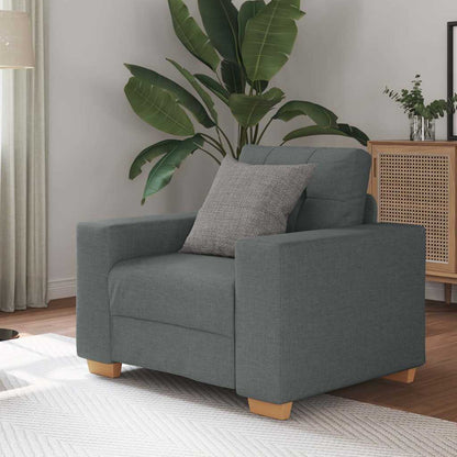 Poltrona Grigio Scuro 100x78x80 cm in Tessuto | homemem39