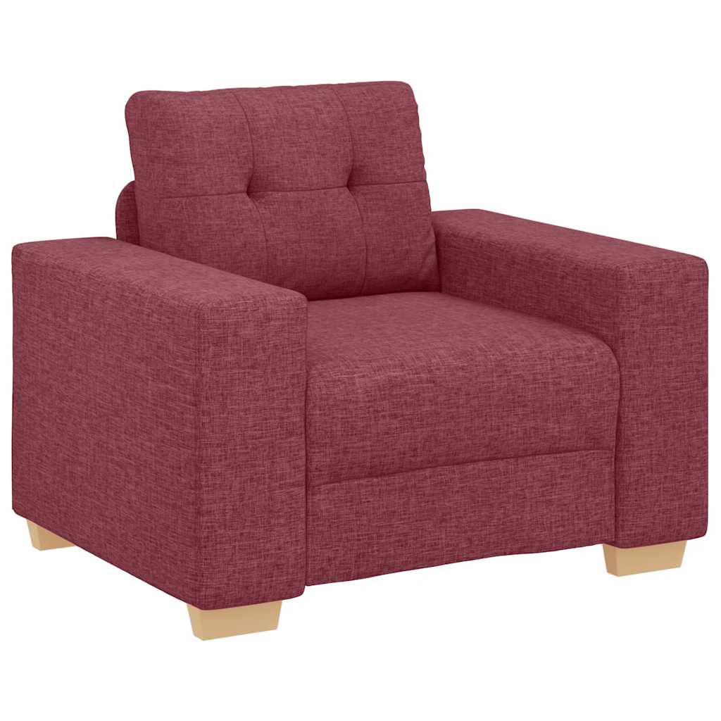 Poltrona Rosso Vino 100x78x80 cm in Tessuto | homemem39