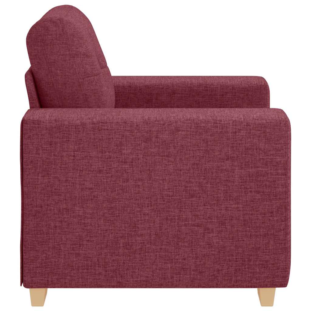Poltrona Rosso Vino 100x78x80 cm in Tessuto | homemem39