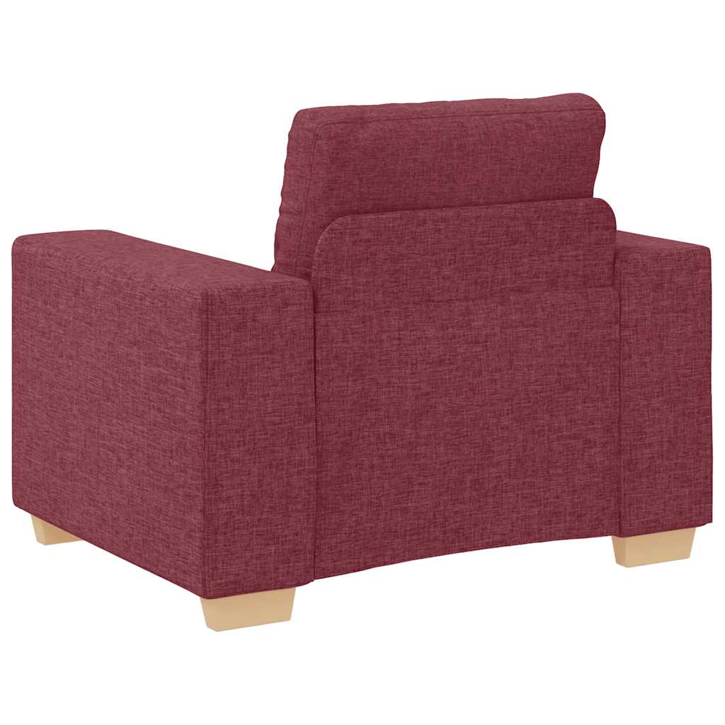 Poltrona Rosso Vino 100x78x80 cm in Tessuto | homemem39