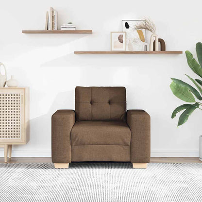 Divano Sedia Marrone 100x78x80 cm in Tessuto | homemem39