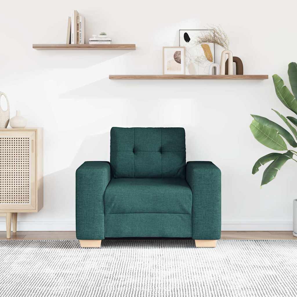 Divano Sedia Verde Scuro 100x78x80 cm in Tessuto | homemem39