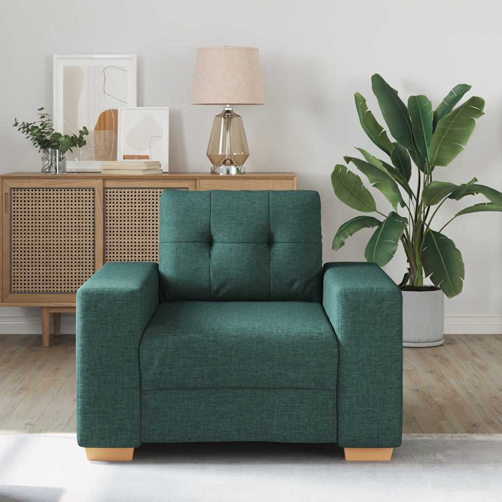 Divano Sedia Verde Scuro 60 cm in Tessuto - homemem39