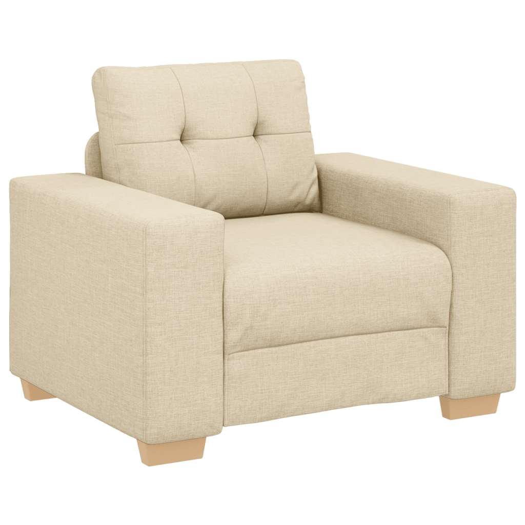 Divano Sedia Crema 100x78x80 cm in Tessuto | homemem39