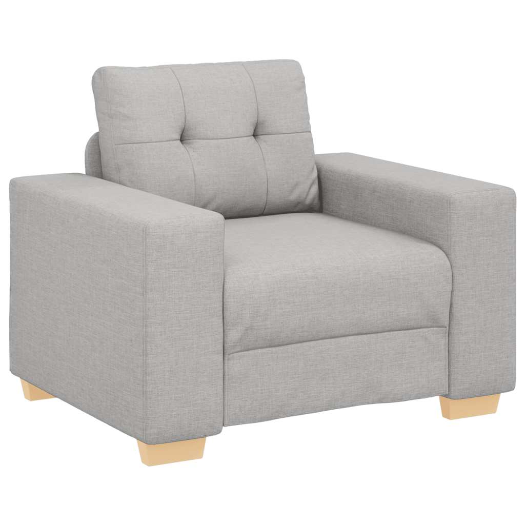 Divano Sedia Grigio Nuvola 100x78x80 cm in Tessuto | homemem39