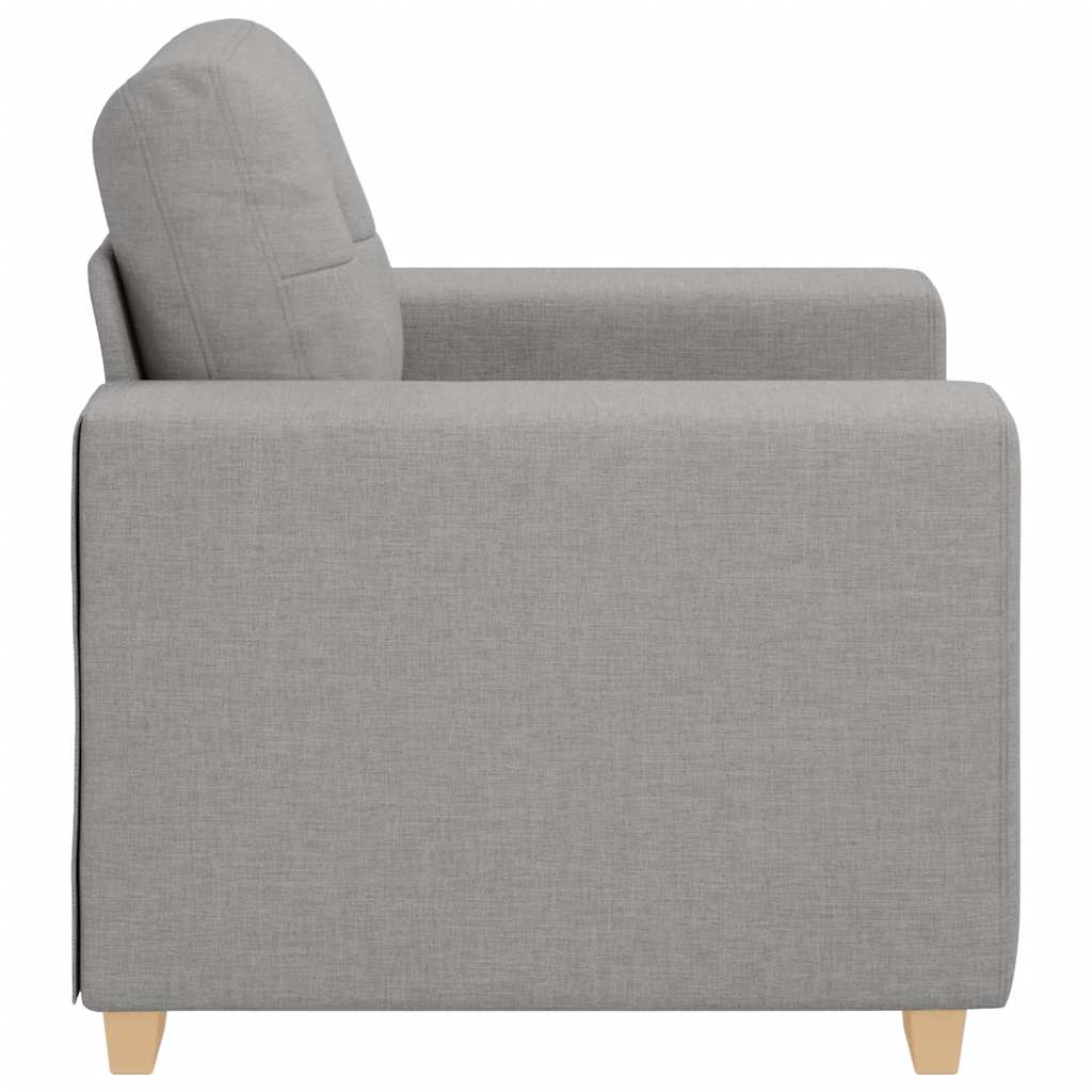 Divano Sedia Grigio Nuvola 60 cm in Tessuto - homemem39