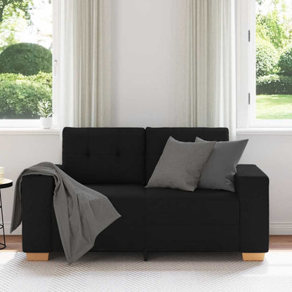 Divano Divanetto Nero 160x77x82 cm in Tessuto | homemem39