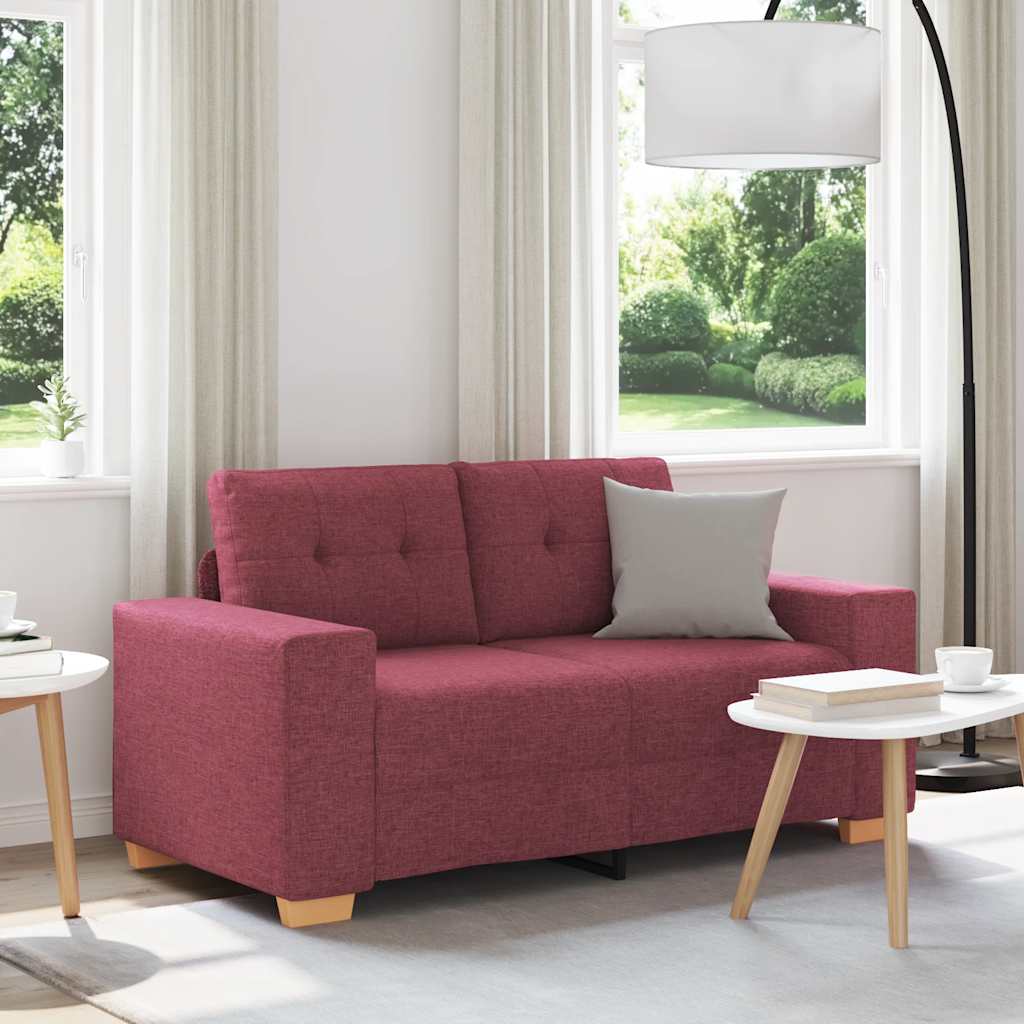 Divano Divanetto Rosso Vino 160x77x82 cm in Tessuto | homemem39