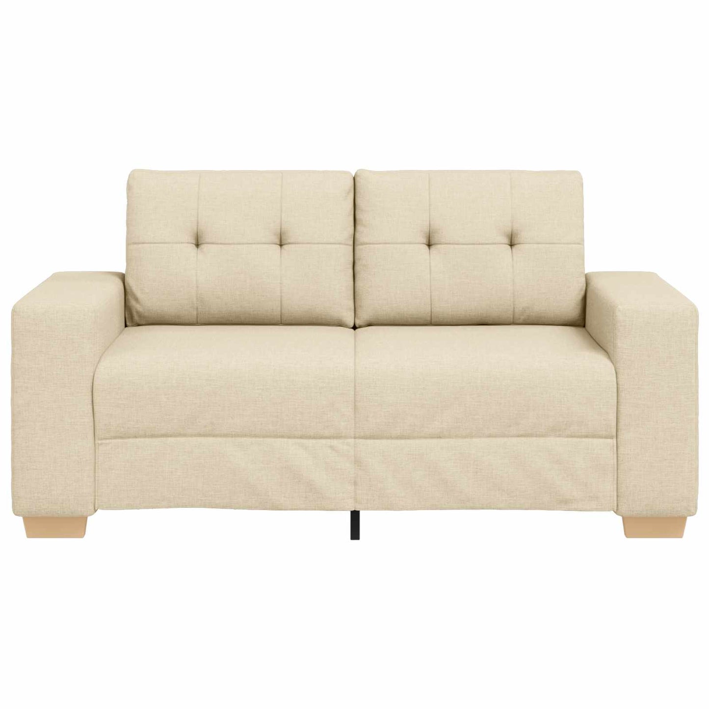 | Divano a due posti | con cuscino Crema Tessuto | homemem39