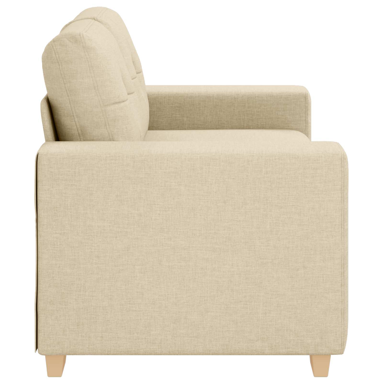 | Divano a due posti | con cuscino Crema Tessuto | homemem39