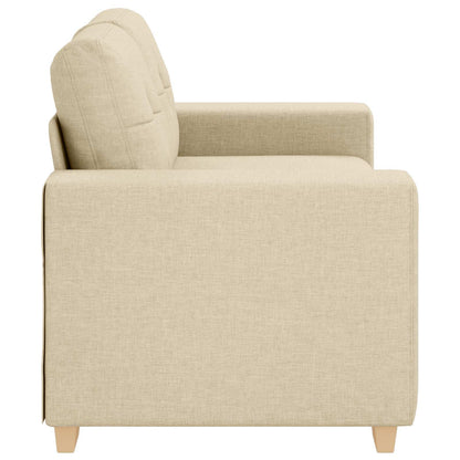 | Divano a due posti | con cuscino Crema Tessuto | homemem39