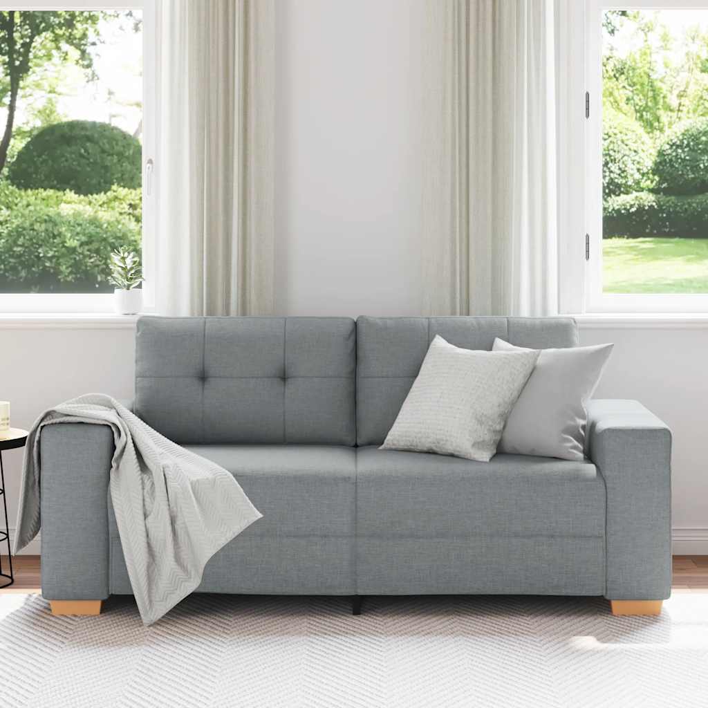 Divano Divanetto Grigio Chiaro 180x77x82 cm in Tessuto | homemem39