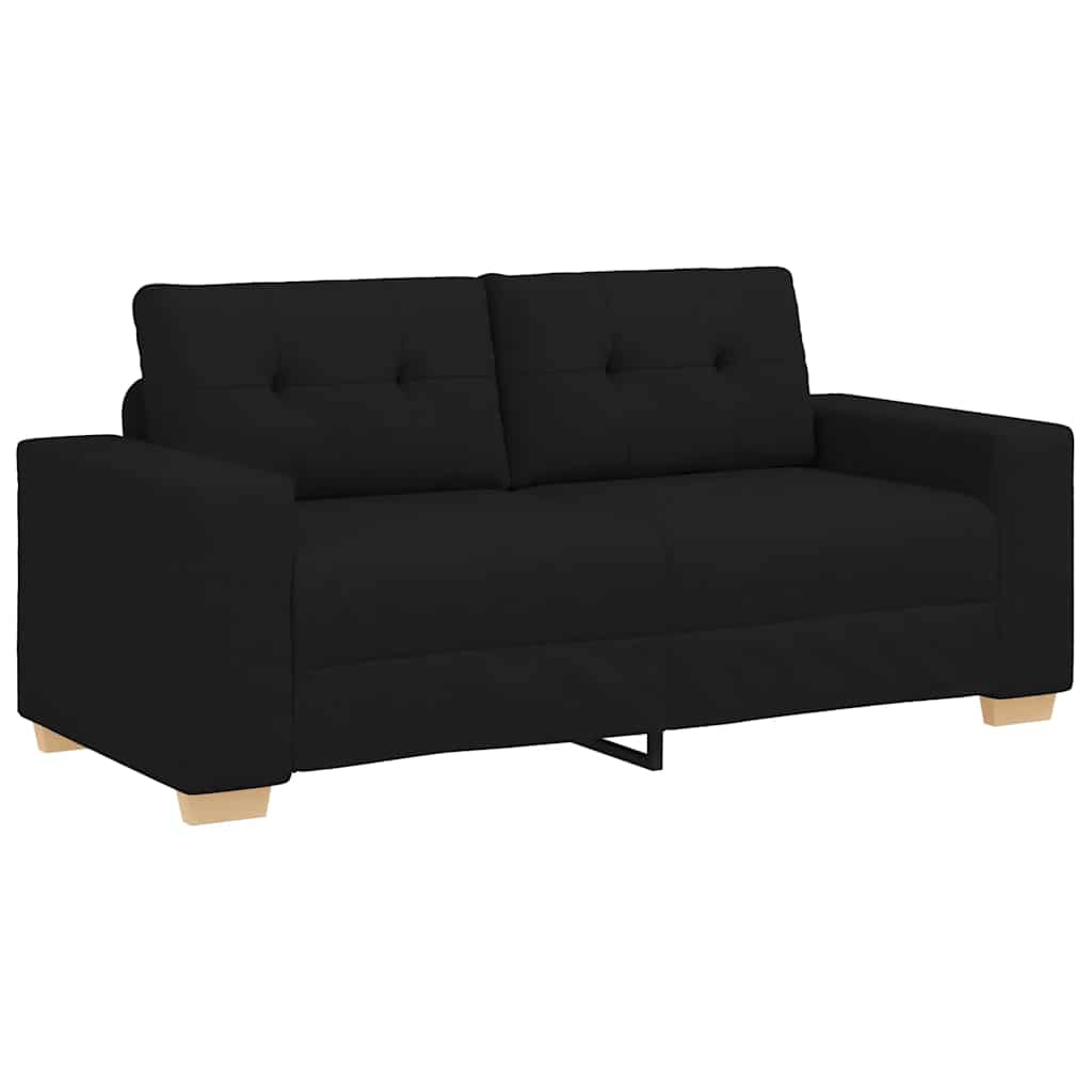 Divano Divanetto Nero 180x77x82 cm in Tessuto | homemem39