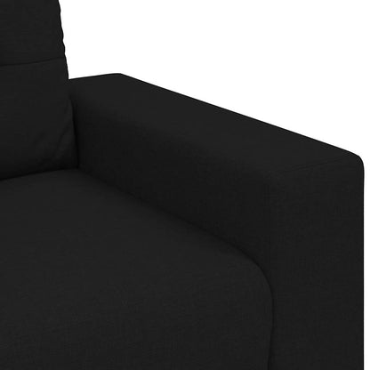 Divano Divanetto Nero 180x77x82 cm in Tessuto | homemem39