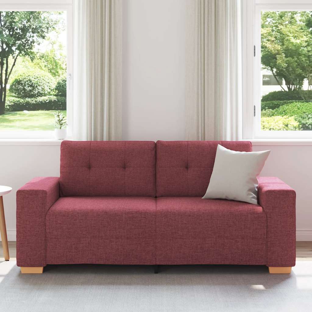 Divano Divanetto Rosso Vino 180x77x82 cm in Tessuto | homemem39