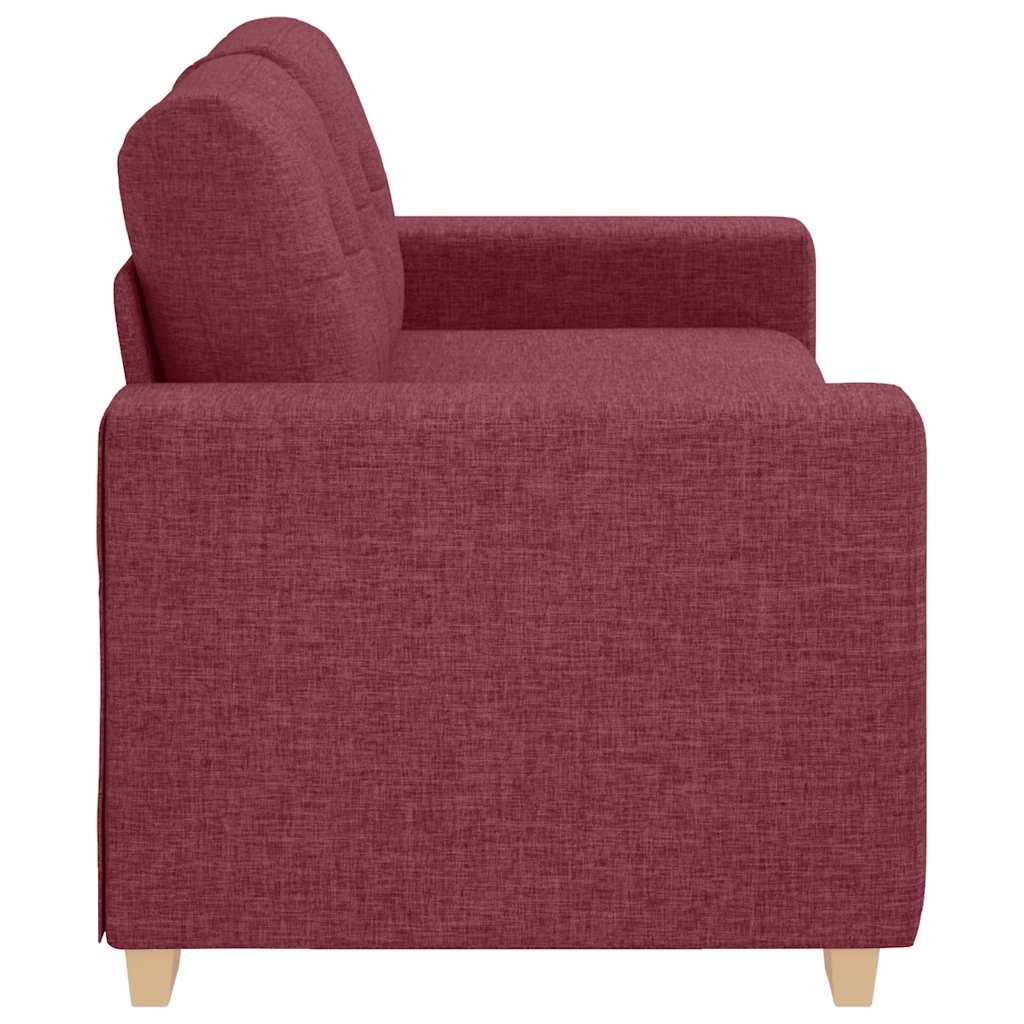 Divano Divanetto Rosso Vino 180x77x82 cm in Tessuto | homemem39