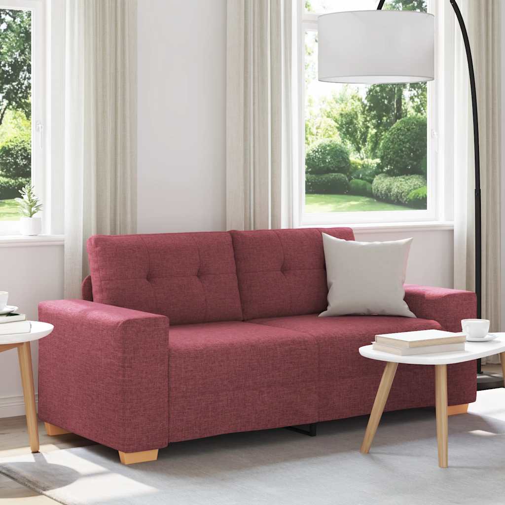Divano Divanetto Rosso Vino 180x77x82 cm in Tessuto | homemem39