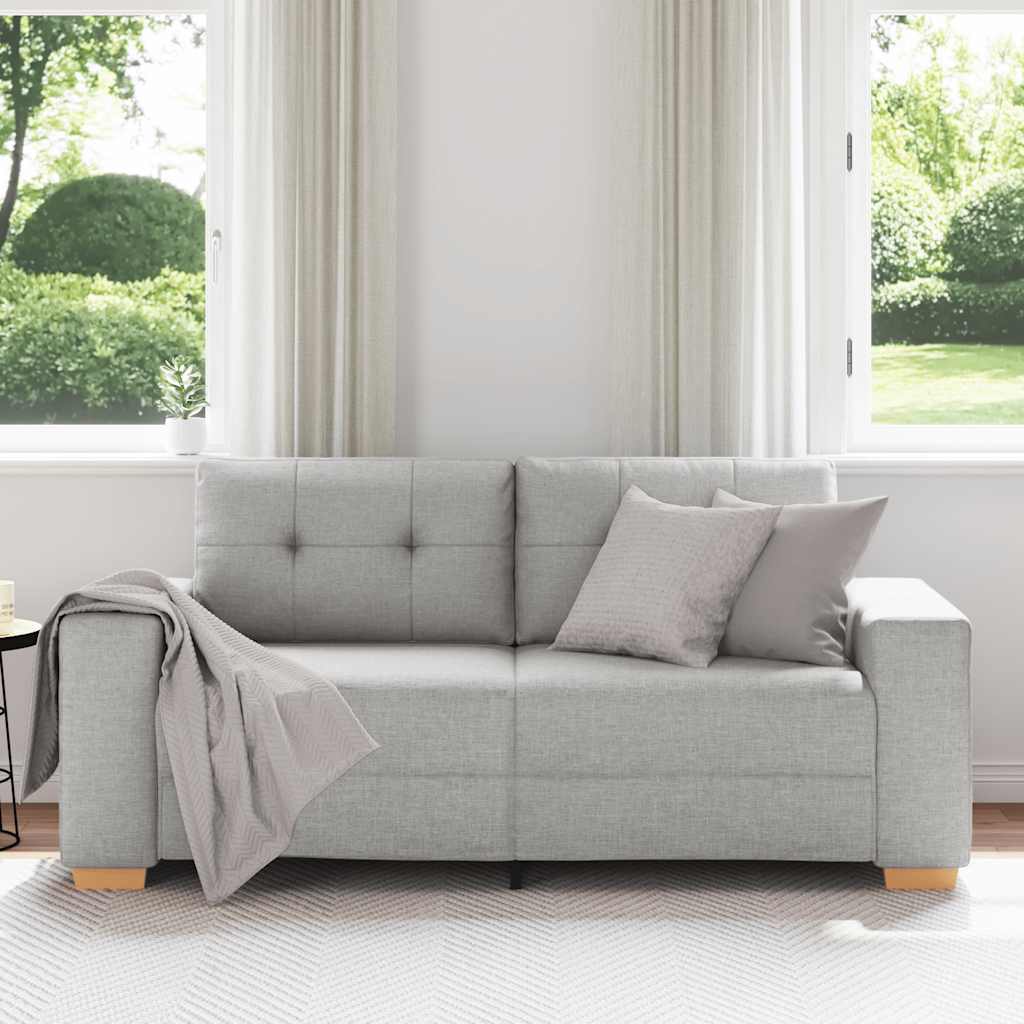 Divano Divanetto Grigio Nuvola 180x77x82 cm in Tessuto | homemem39