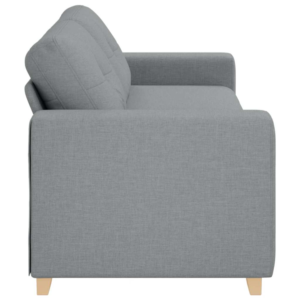 Divano a 3 posti Grigio Chiaro 220x78x80 cm in Tessuto | homemem39