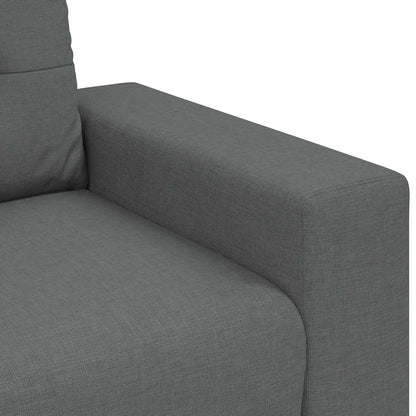 Divano a 3 posti Grigio Scuro 220x78x80 cm in Tessuto | homemem39