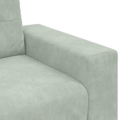 Divano Sedia Grigio Chiaro 100x78x80 cm Velluto | homemem39