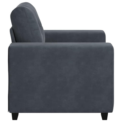 Divano Sedia Grigio Scuro 100x78x80 cm Velluto | homemem39
