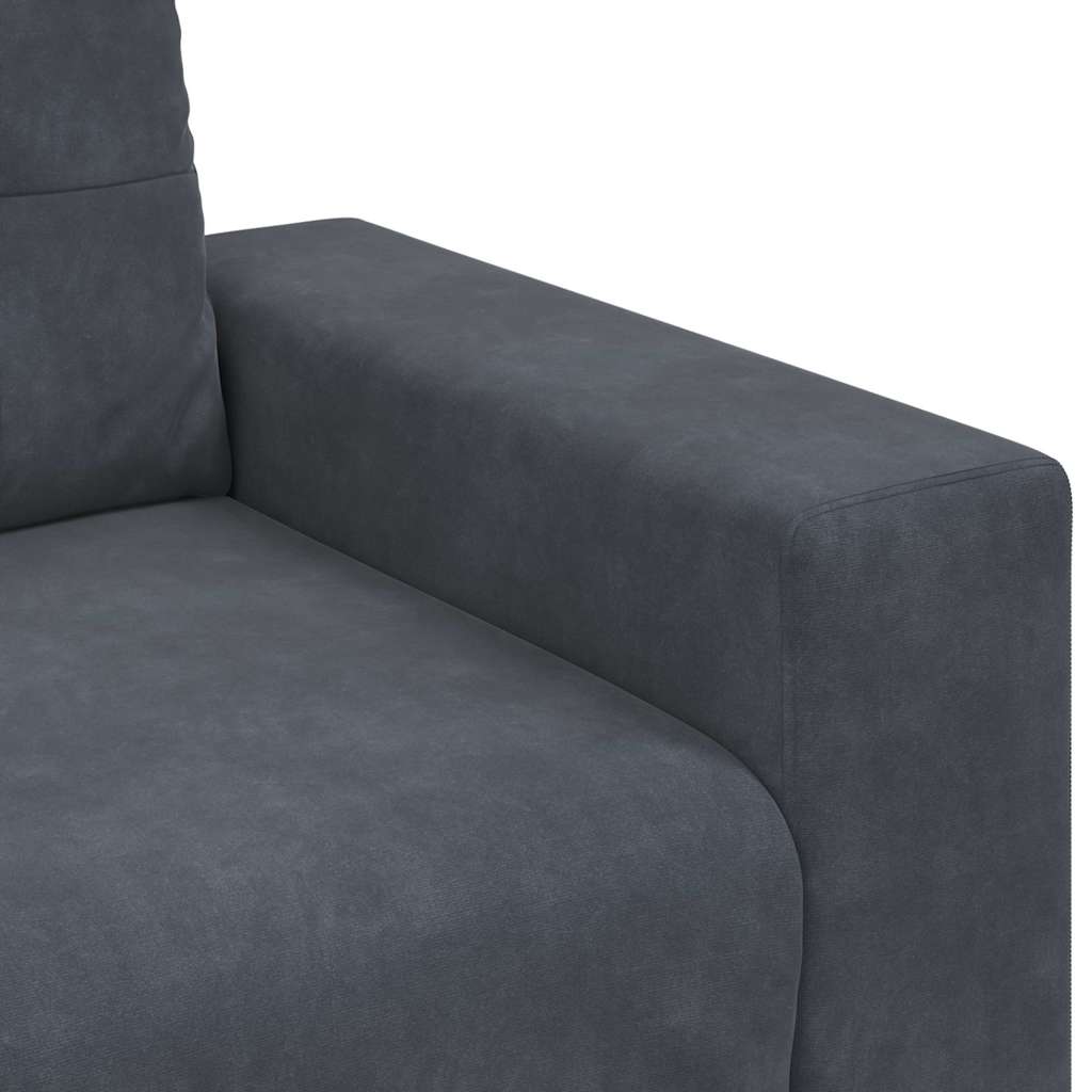 Divano Sedia Grigio Scuro 100x78x80 cm Velluto | homemem39