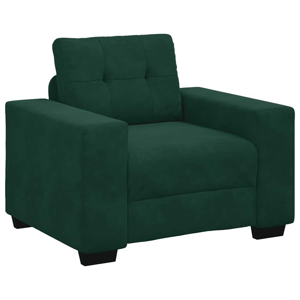 Divano Sedia Verde Scuro 100x78x80 cm Velluto | homemem39