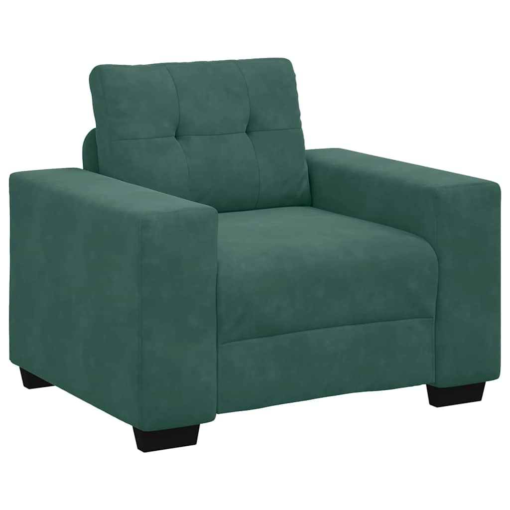 Divano Sedia Verde Scuro 60 cm Velluto - homemem39