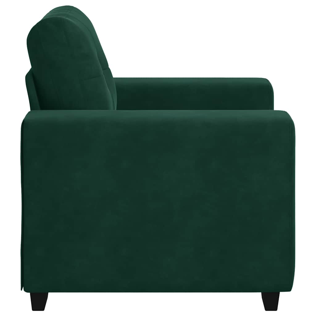 Divano Sedia Verde Scuro 100x78x80 cm Velluto | homemem39