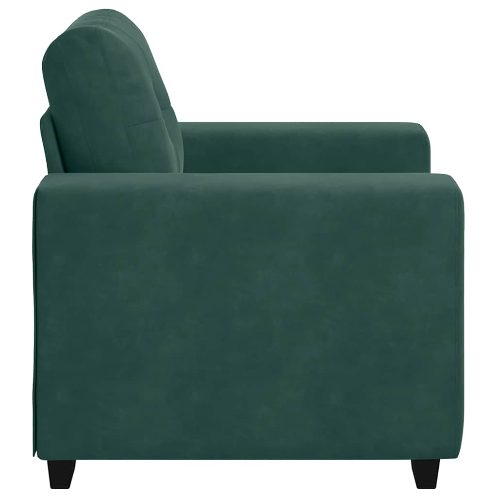 Divano Sedia Verde Scuro 60 cm Velluto - homemem39
