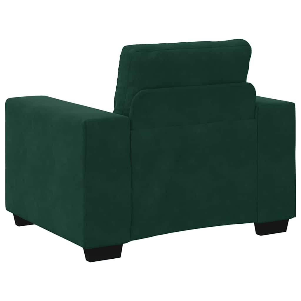 Divano Sedia Verde Scuro 100x78x80 cm Velluto | homemem39