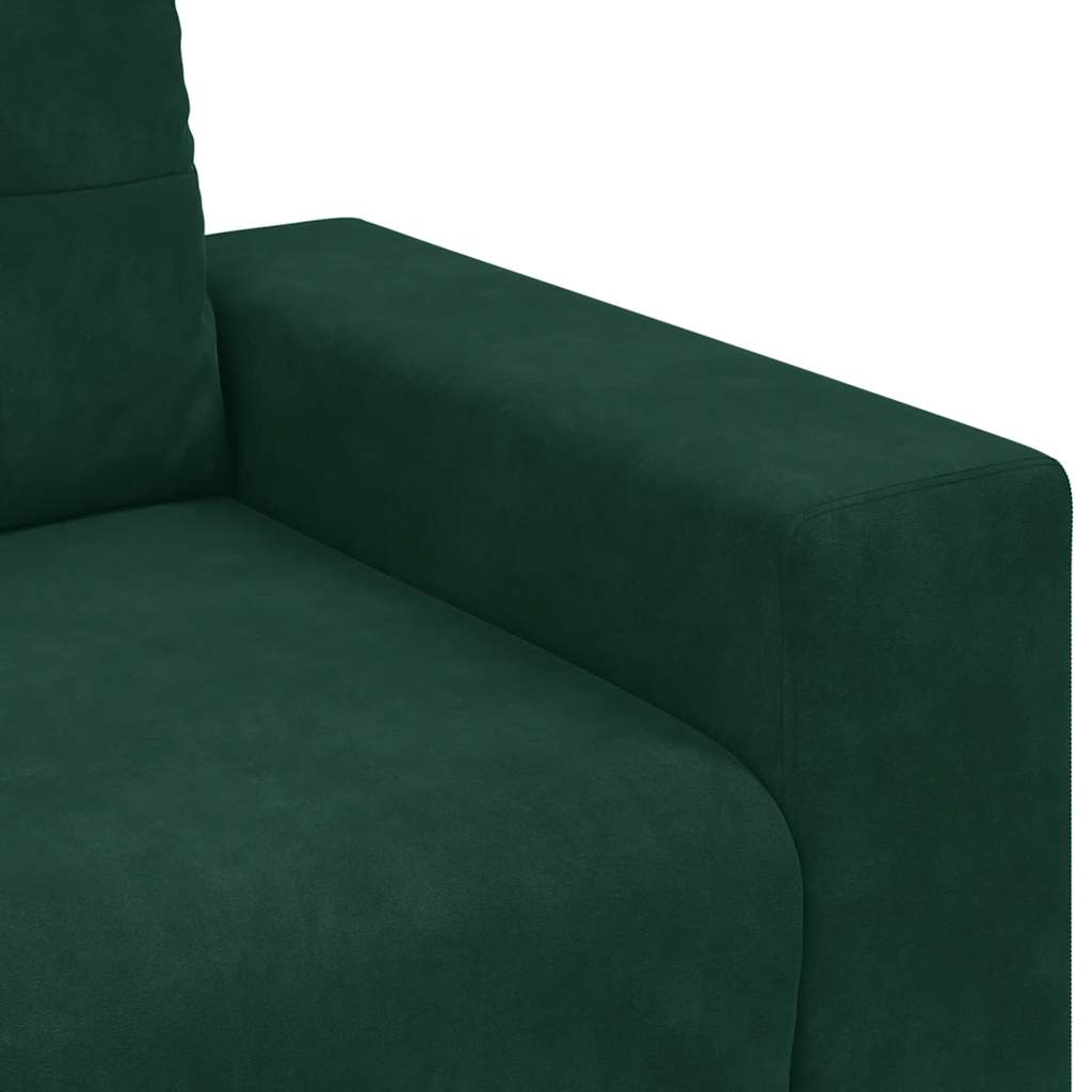 Divano Sedia Verde Scuro 100x78x80 cm Velluto | homemem39