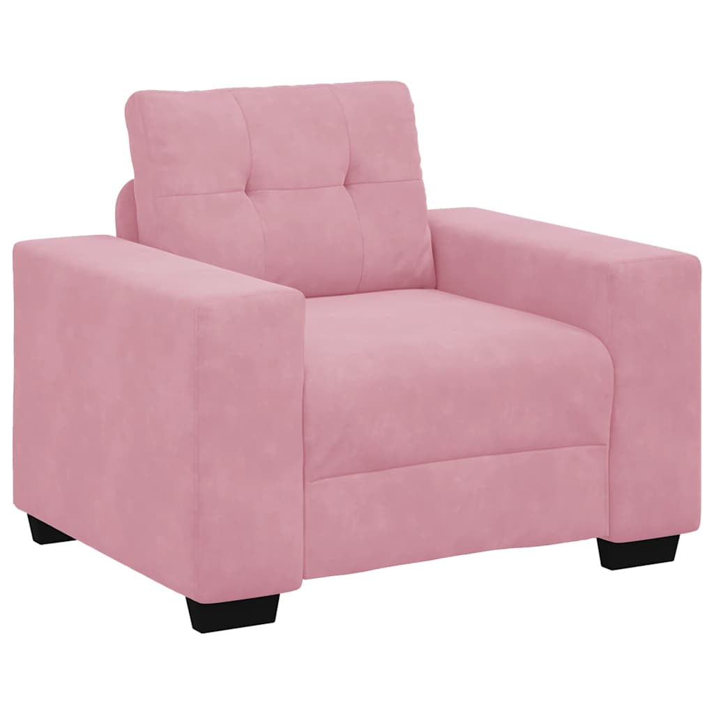 Divano Sedia Rosa 100x78x80 cm Velluto | homemem39