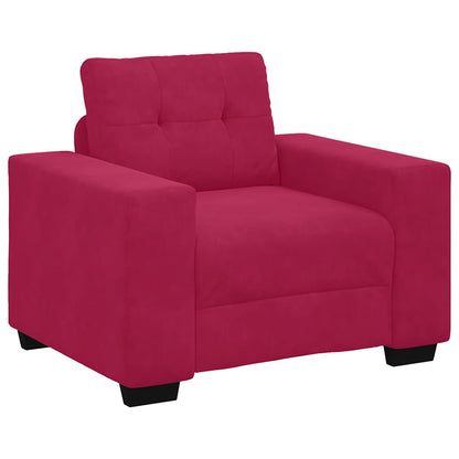 Divano Sedia Rosso Vino 100x78x80 cm Velluto | homemem39