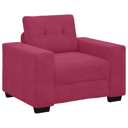 Divano Sedia Rosso Vino 60 cm Velluto - homemem39