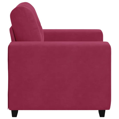 Divano Sedia Rosso Vino 60 cm Velluto - homemem39