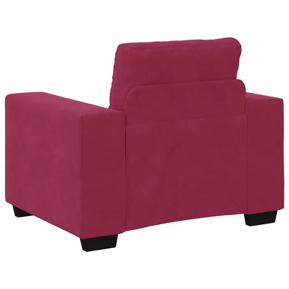 Divano Sedia Rosso Vino 60 cm Velluto - homemem39