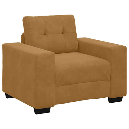Divano Sedia Marrone 100x78x80 cm Velluto | homemem39