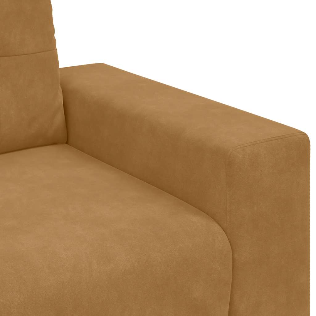 Divano Sedia Marrone 100x78x80 cm Velluto | homemem39
